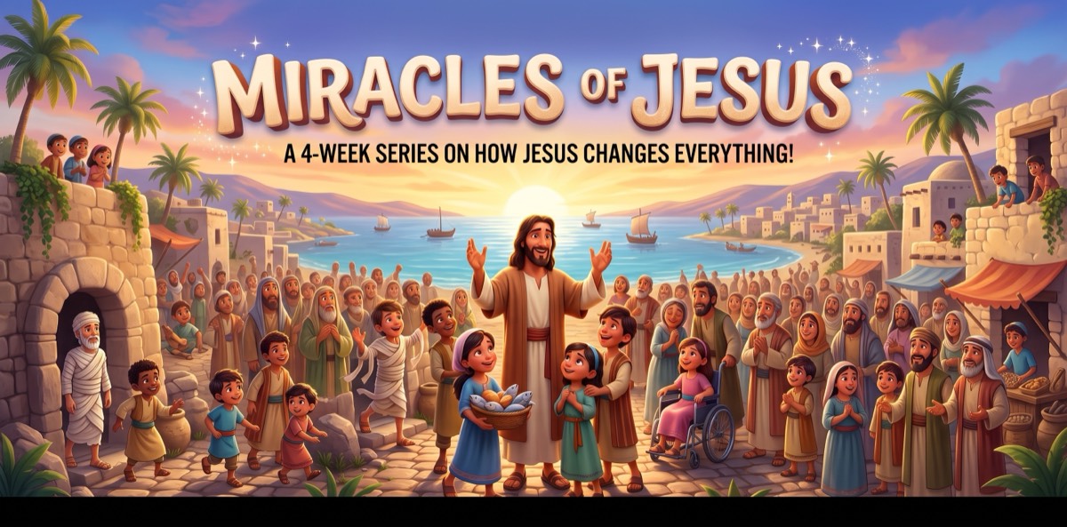 Miracles of Jesus — this month's premium curriculum